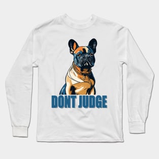 Don't judge cute cat Long Sleeve T-Shirt